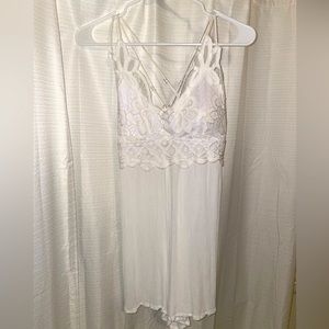 White Lace Romper